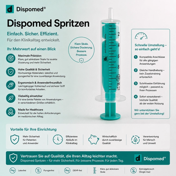 2-teilige Spritzen von Dispomed